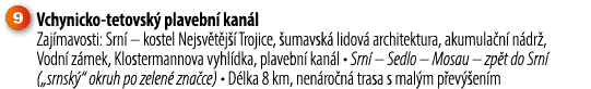 ￼ Vchynicko tetovsk plavebn  kan l Zaj mavosti: Srn  – kostel Nejsv t j   Trojice,  umavsk  lidov  architektura, aku...
