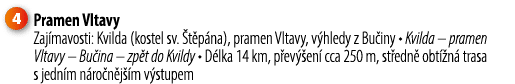 ￼ Pramen Vltavy Zaj mavosti: Kvilda (kostel sv. t p na), pramen Vltavy, v hledy z Bu iny • Kvilda – pramen Vltavy – ...