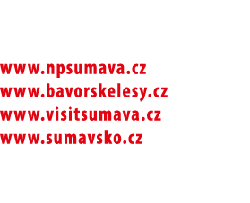 www.npsumava.cz www.bavorskelesy.cz www.visitsumava.cz www.sumavsko.cz