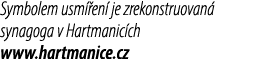 Symbolem usm en  je zrekonstruovan  synagoga v Hartmanic ch www.hartmanice.cz