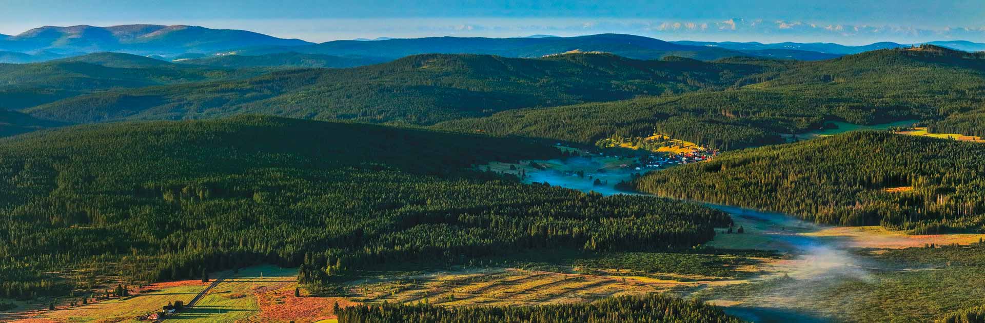 Šumava, letecký pohled, foto: Libor Sváček