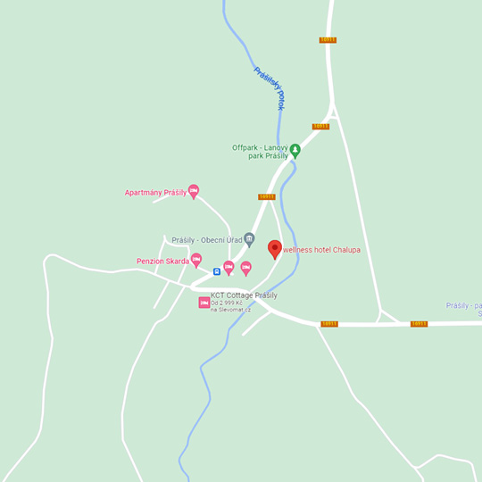 Prášilský ráj, zdroj: Google maps